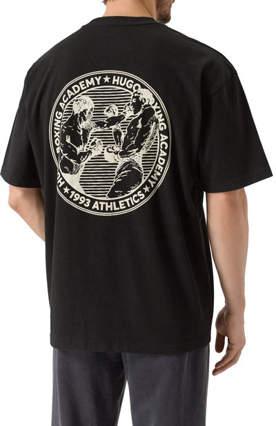 Хлопковая футболка HUGO, арт. 50542366, фото 4