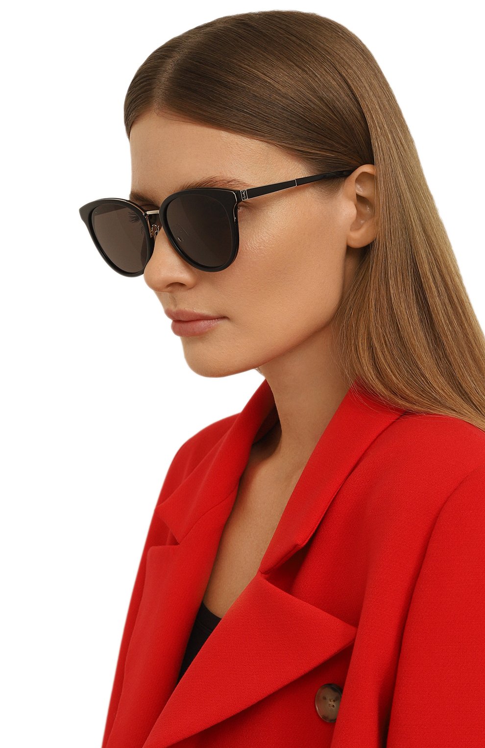 Солнцезащитные очки SAINT LAURENT черного цвета по цене 52650 руб., арт. SL M101, фото 2 Солнцезащитные очки SAINT LAURENT, арт. SL M101, фото 2