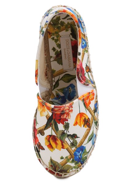 Текстильные эспадрильи с принтом DOLCE & GABBANA, арт. D00106/A4295/29-36, фото 4