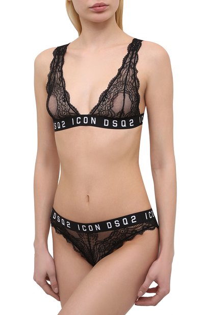 Бюстгальтер с мягкой чашкой DSQUARED2 черного цвета по цене 15150 руб., арт. D8R083420, фото 2 Бюстгальтер с мягкой чашкой DSQUARED2, арт. D8R083420, фото 2