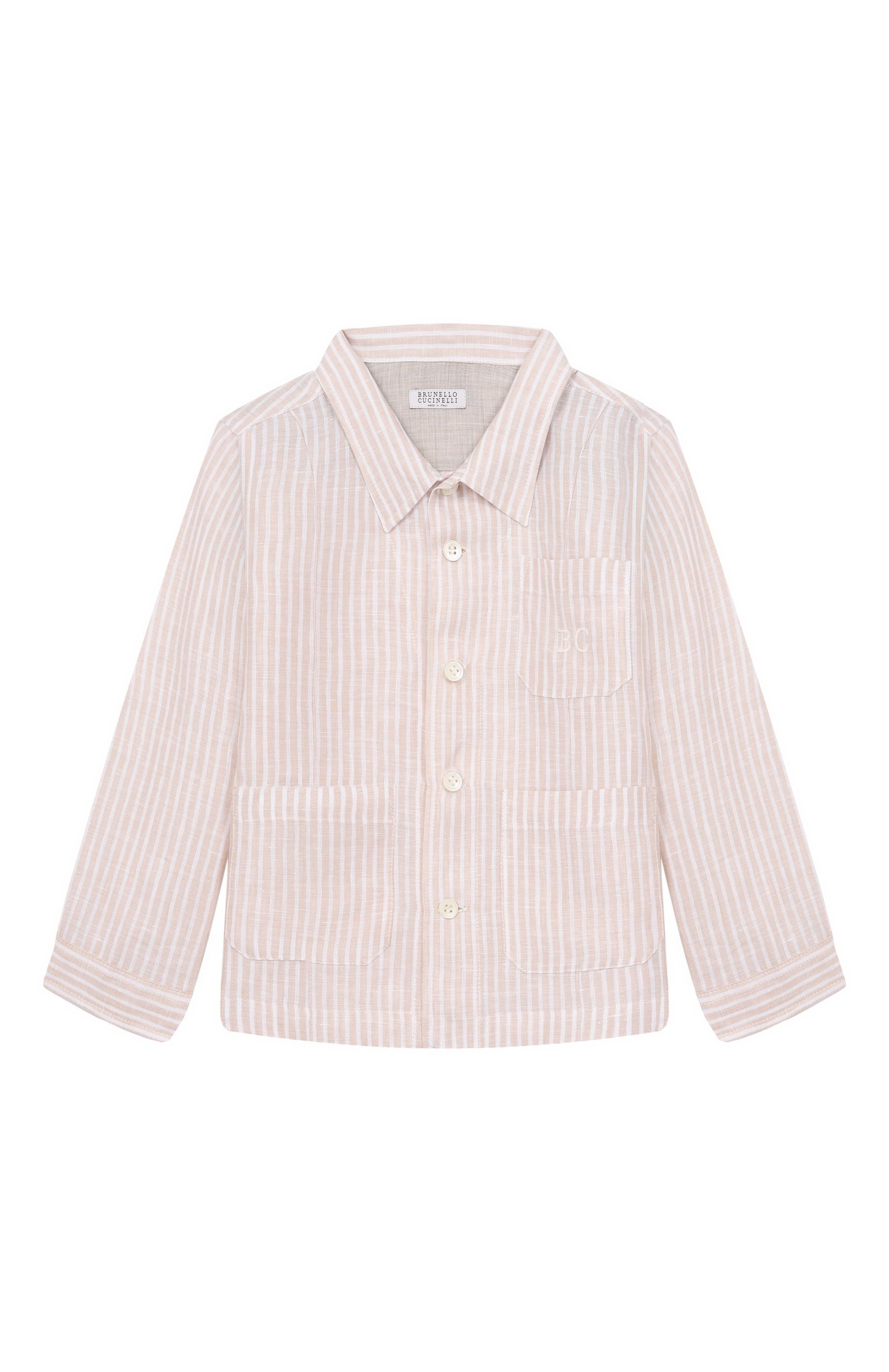 Льняная рубашка BRUNELLO CUCINELLI, арт. BH762CA03S, фото 1