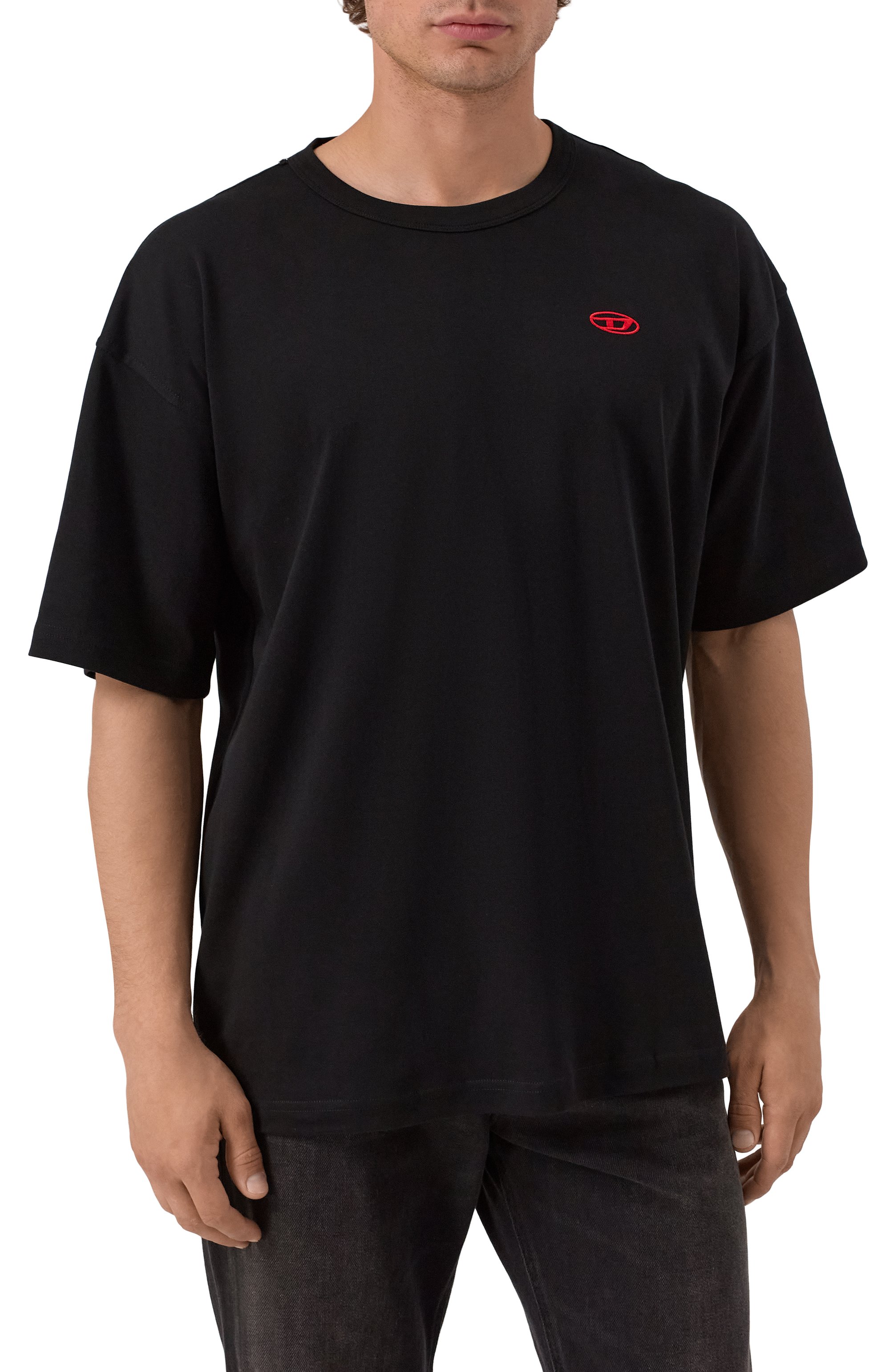 Хлопковая футболка DIESEL, арт. A18535/0AIJU, фото 3