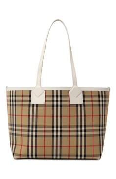 Женская сумка london small BURBERRY бежевого цвета, арт. 8072331A1464 | Фото 6 (Материал сплава: Проставлено; Размер: small; Материал: Текстиль; Драгоценные камни: Проставлено)