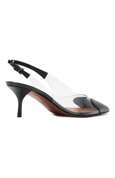 Комбинированные туфли ALAIA черного цвета по цене 125500 руб., арт. AA3E057CK150, фото 5 Комбинированные туфли ALAIA, арт. AA3E057CK150, фото 5