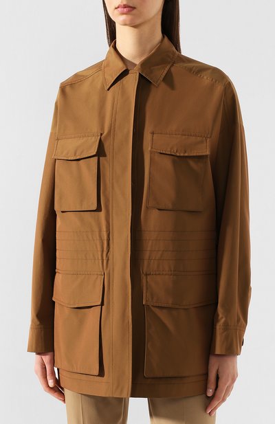 Хлопковая куртка LORO PIANA хаки цвета по цене 238000 руб., арт. FAL0828, фото 3 Хлопковая куртка LORO PIANA, арт. FAL0828, фото 3