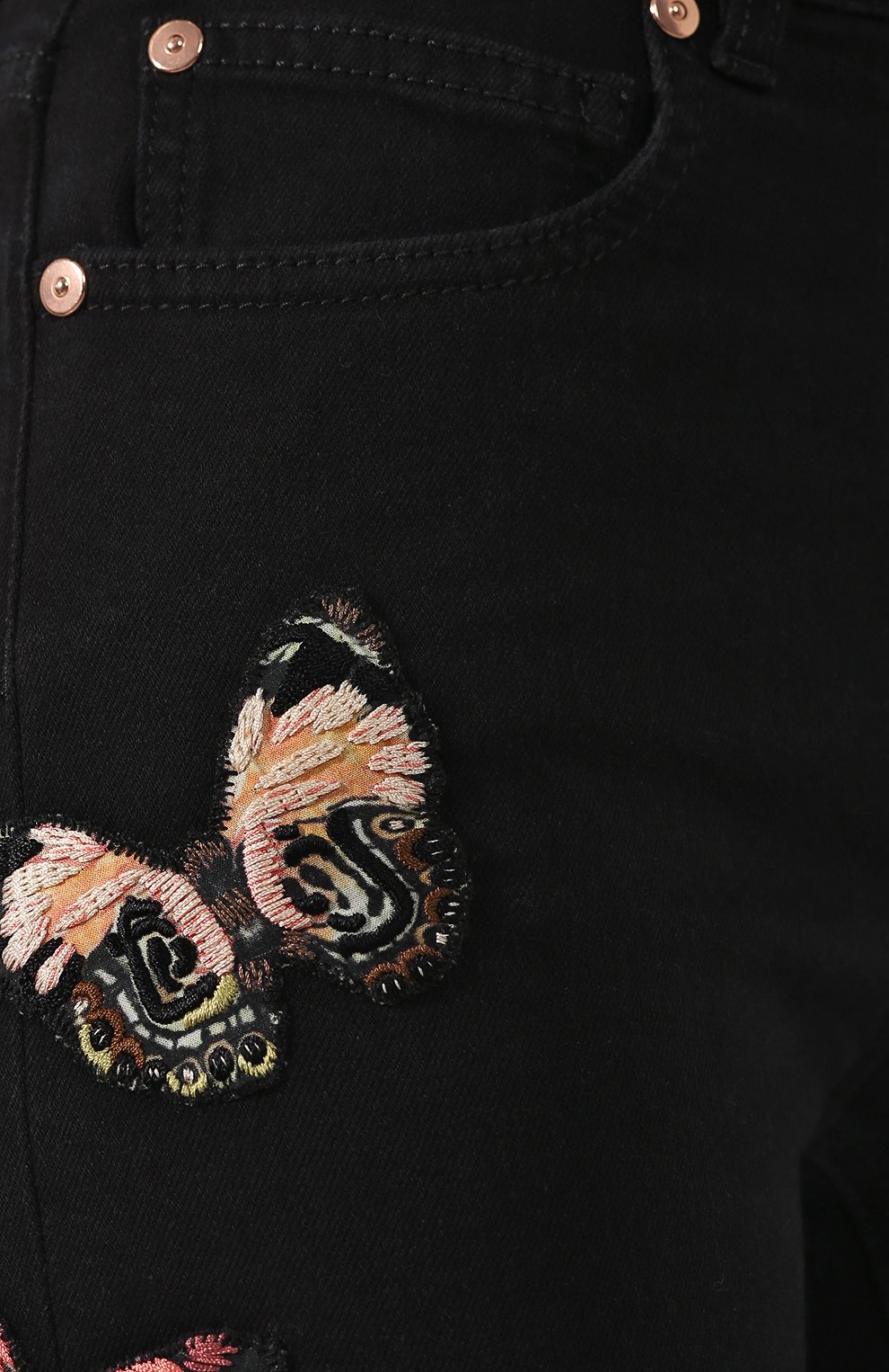 Джинсы VALENTINO черного цвета по цене 255500 руб., арт. SB3DD08Y45M, фото 5 Джинсы VALENTINO, арт. SB3DD08Y45M, фото 5