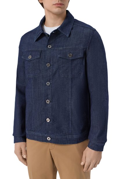 Джинсовая куртка ANDREA CAMPAGNA, арт. J-SR BLUE RINSE/DUCKY SPACE BLUE, фото 3