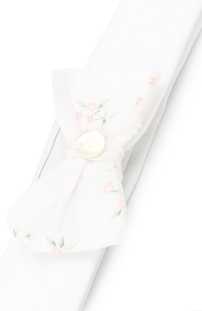 Повязка на голову с бантом TARTINE ET CHOCOLAT белого цвета по цене 2995 руб., арт. TL90021, фото 3 Повязка на голову с бантом TARTINE ET CHOCOLAT, арт. TL90021, фото 3