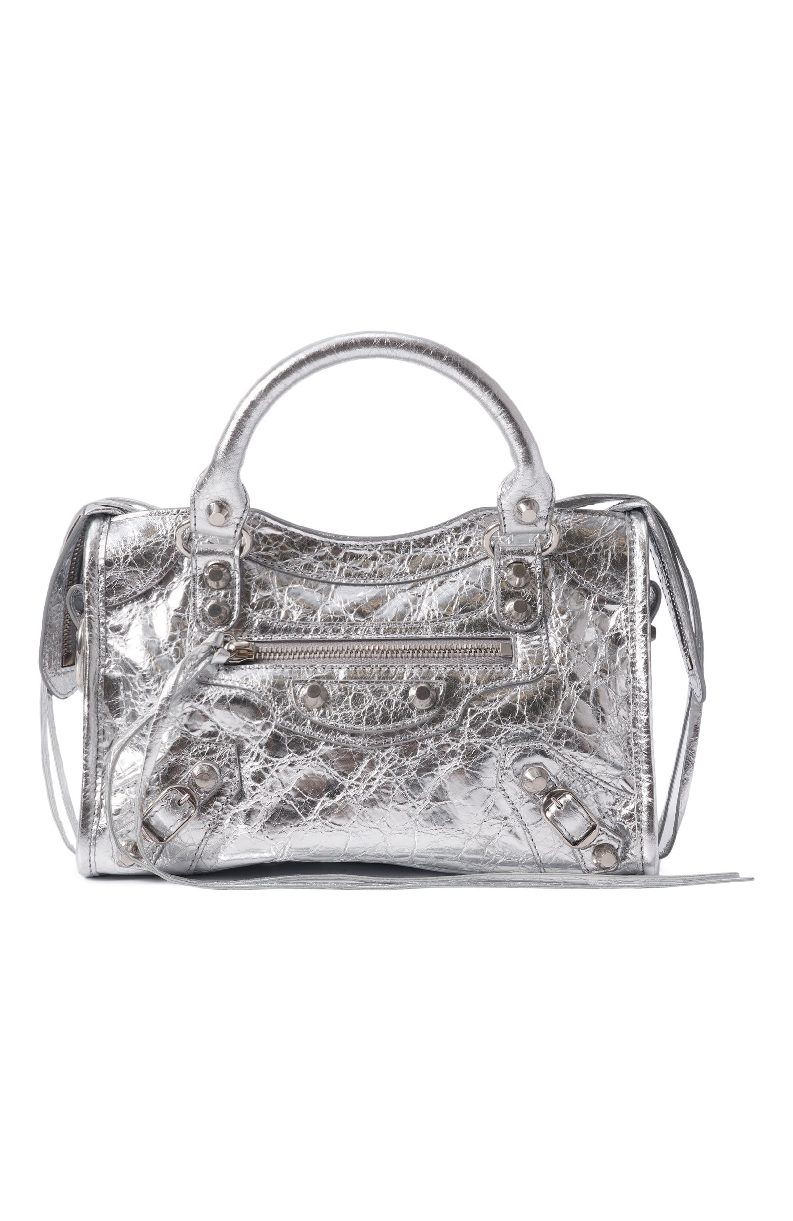 Сумка le city mini BALENCIAGA серебряного цвета по цене 285500 руб., арт. 865763/2AB4V, фото 1 Сумка le city mini BALENCIAGA, арт. 865763/2AB4V, фото 1