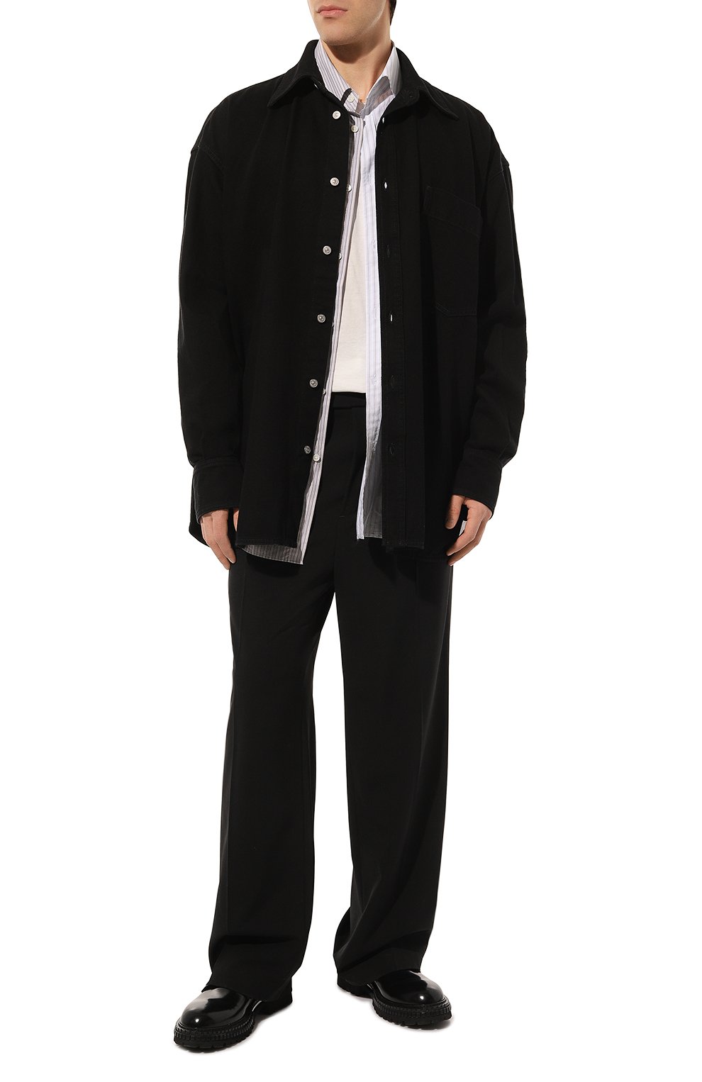 Хлопковая рубашка MM6, арт. S52DL0225/S30845, фото 2