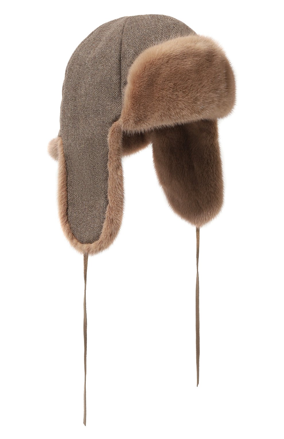 Кашемировая шапка-ушанка дарья с мехом норки FURLAND, арт. 0194810010055600046, фото 1