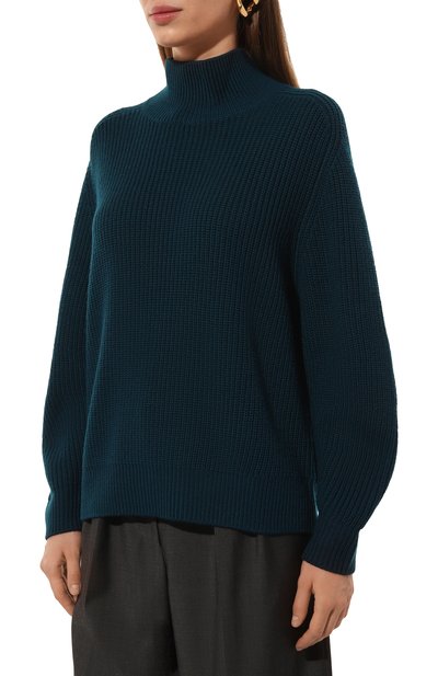 Шерстяной свитер WINDSOR бирюзового цвета по цене 43950 руб., арт. DP436/10010515, фото 3 Шерстяной свитер WINDSOR, арт. DP436/10010515, фото 3