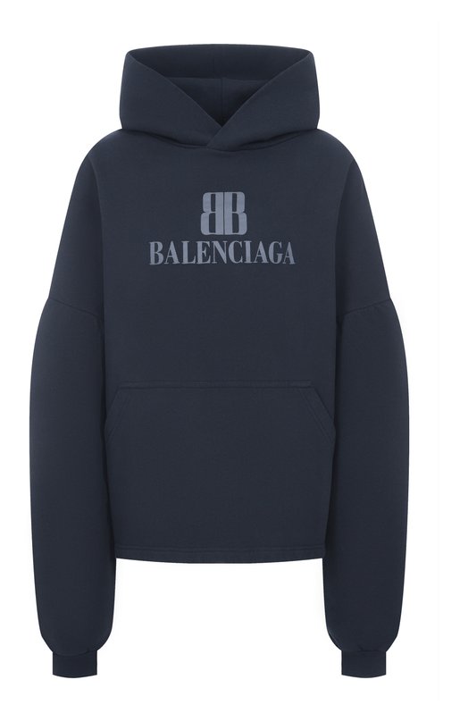 Хлопковое худи Balenciaga 818433/TSV03 Чёрный 818433/TSV03
