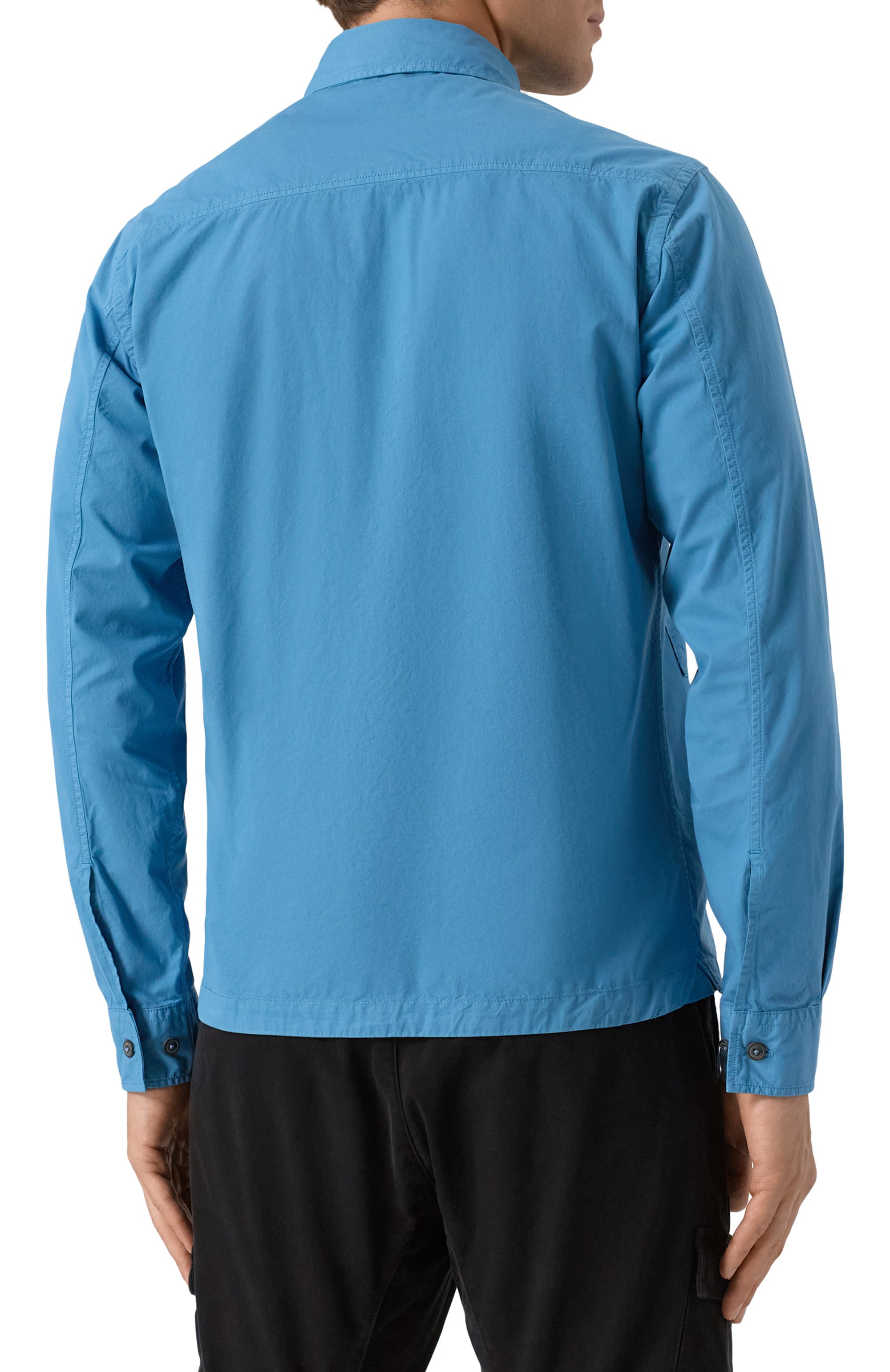 Хлопковая куртка-рубашка C.P. COMPANY, арт. 19CM0S073A110143G, фото 4