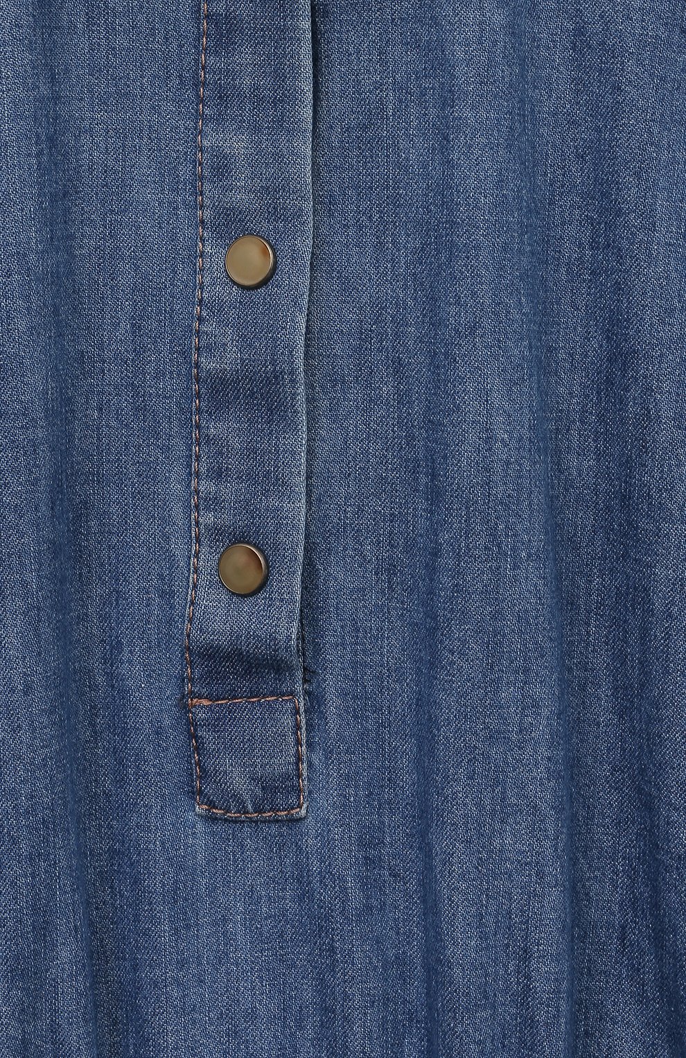 Джинсовое платье BRUNELLO CUCINELLI синего цвета по цене 55700 руб., арт. BH192A309C, фото 3 Джинсовое платье BRUNELLO CUCINELLI, арт. BH192A309C, фото 3