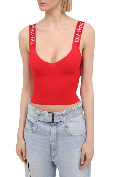 Топ из вискозы OFF-WHITE, арт. 0WHD011R21KNI001, фото 3