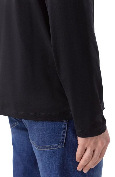 Хлопковый лонгслив 7 FOR ALL MANKIND, арт. 7MLS1237-BLK, фото 5