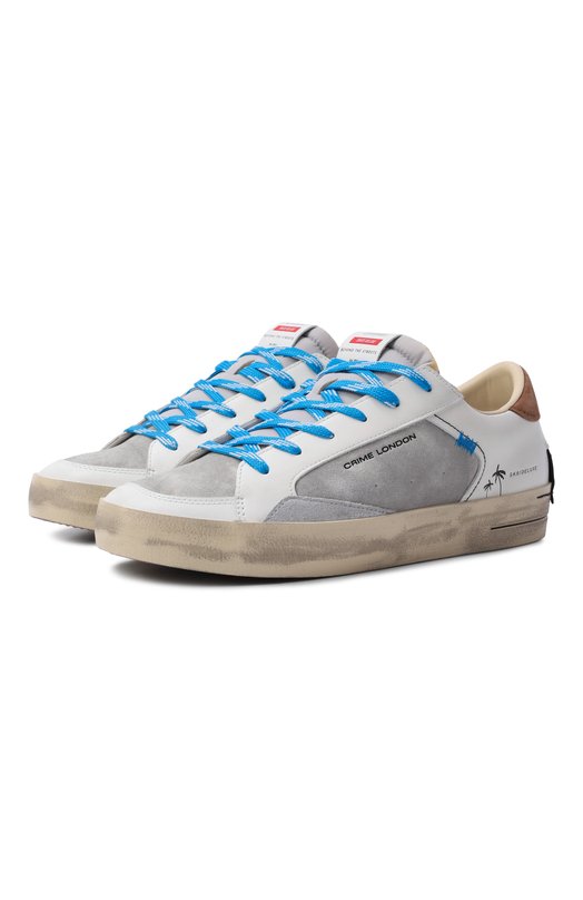 Кожаные кеды Sk8 Deluxe Crime London 19106PP8 Серый 19106PP8