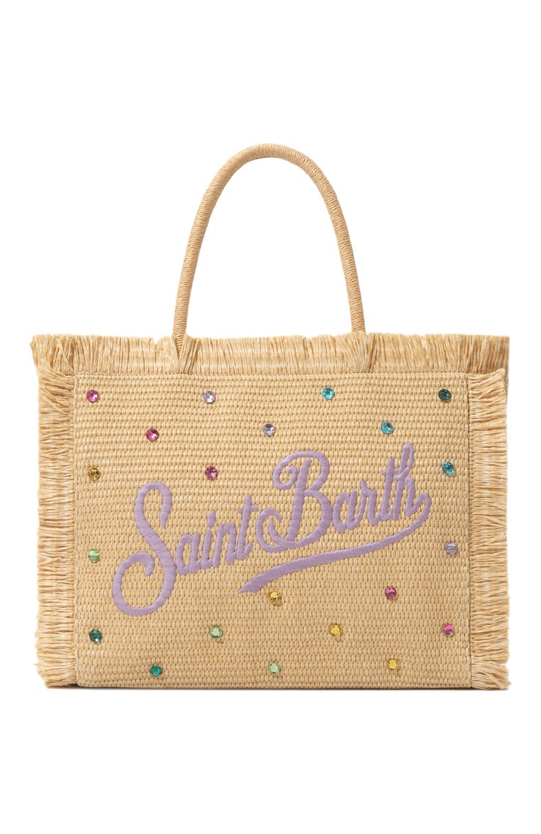 Женская бежевая сумка vanity straw MC2 SAINT BARTH купить в интернет ...