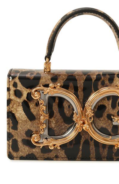 Сумка dg girls mini DOLCE & GABBANA леопардового цвета по цене 256000 руб., арт. BI3278/AM568, фото 3 Сумка dg girls mini DOLCE & GABBANA, арт. BI3278/AM568, фото 3