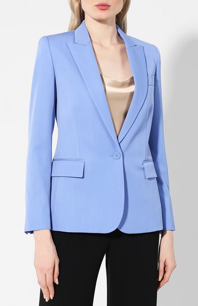 Шерстяной жакет STELLA MCCARTNEY голубого цвета по цене 92800 руб., арт. 532394/SHB55, фото 3 Шерстяной жакет STELLA MCCARTNEY, арт. 532394/SHB55, фото 3