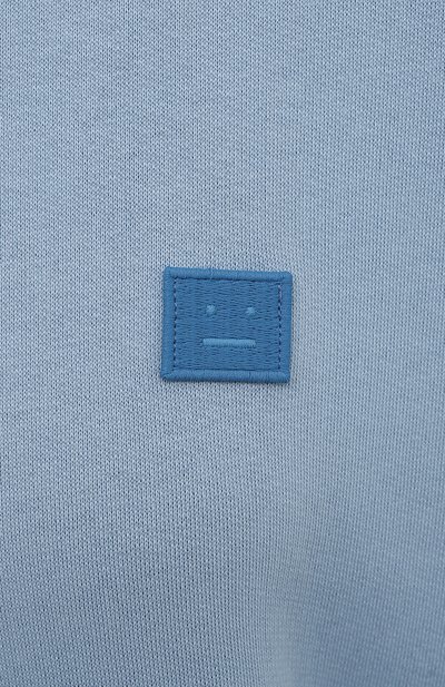 Хлопковое худи ACNE STUDIOS голубого цвета по цене 45600 руб., арт. CI0079/W, фото 5 Хлопковое худи ACNE STUDIOS, арт. CI0079/W, фото 5