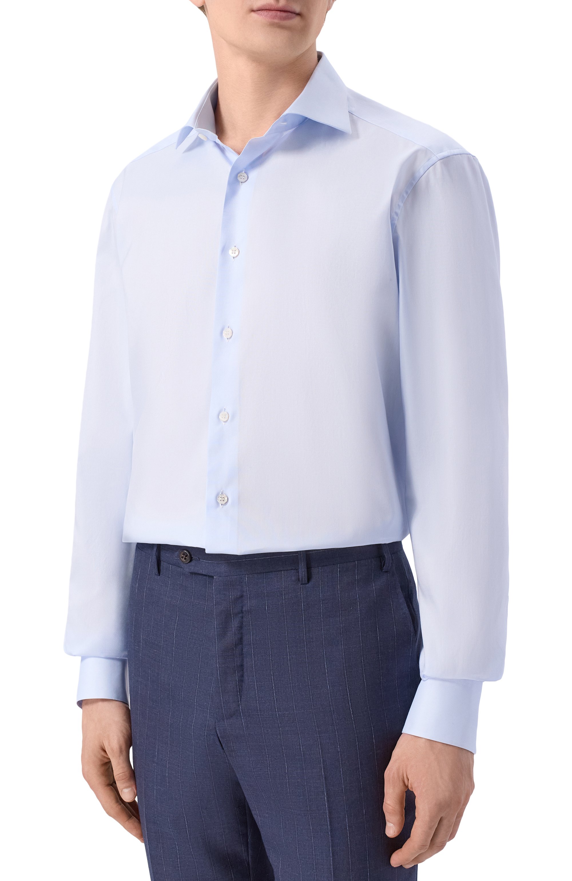 Хлопковая сорочка STEFANO RICCI, арт. MRCLASS002/BN3052, фото 3