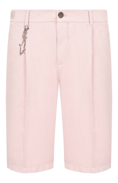 Мужские шорты из хлопка и льна PAUL&SHARK, арт. 25414034