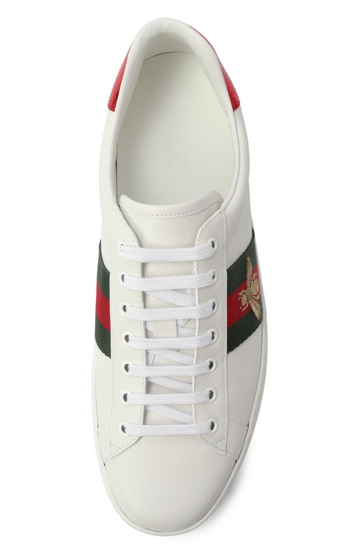Кожаные кеды Ace Gucci 429446/02JP0 Белый  429446/02JP0 Фото 6