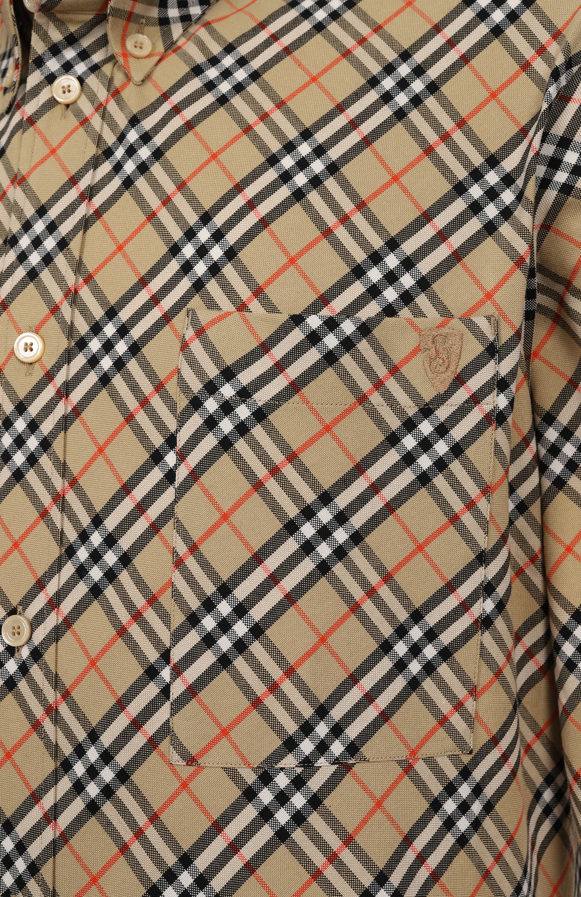 Хлопковая рубашка BURBERRY, арт. 8104072, фото 6