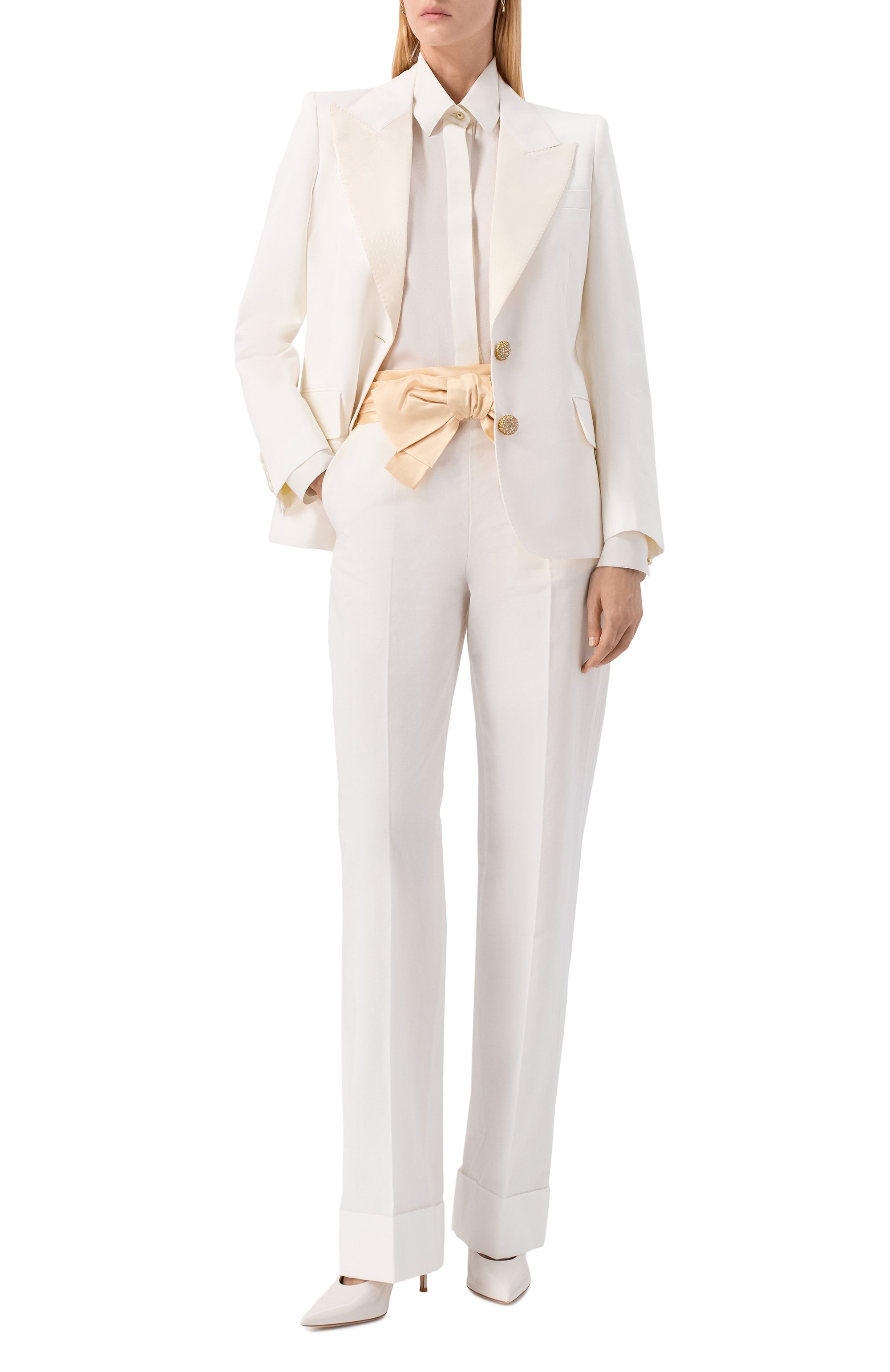 Жакет из хлопка и льна VALENTINO, арт. 7B3CE465/8T1, фото 2