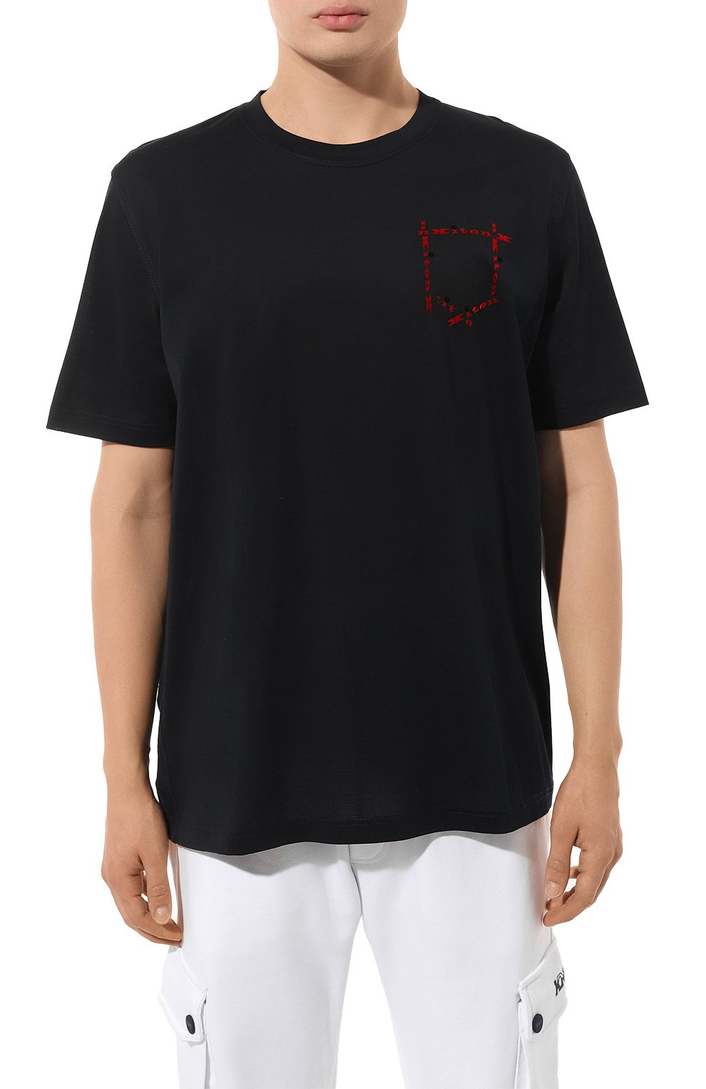 Хлопковая футболка KITON, арт. UK1163W23, фото 3