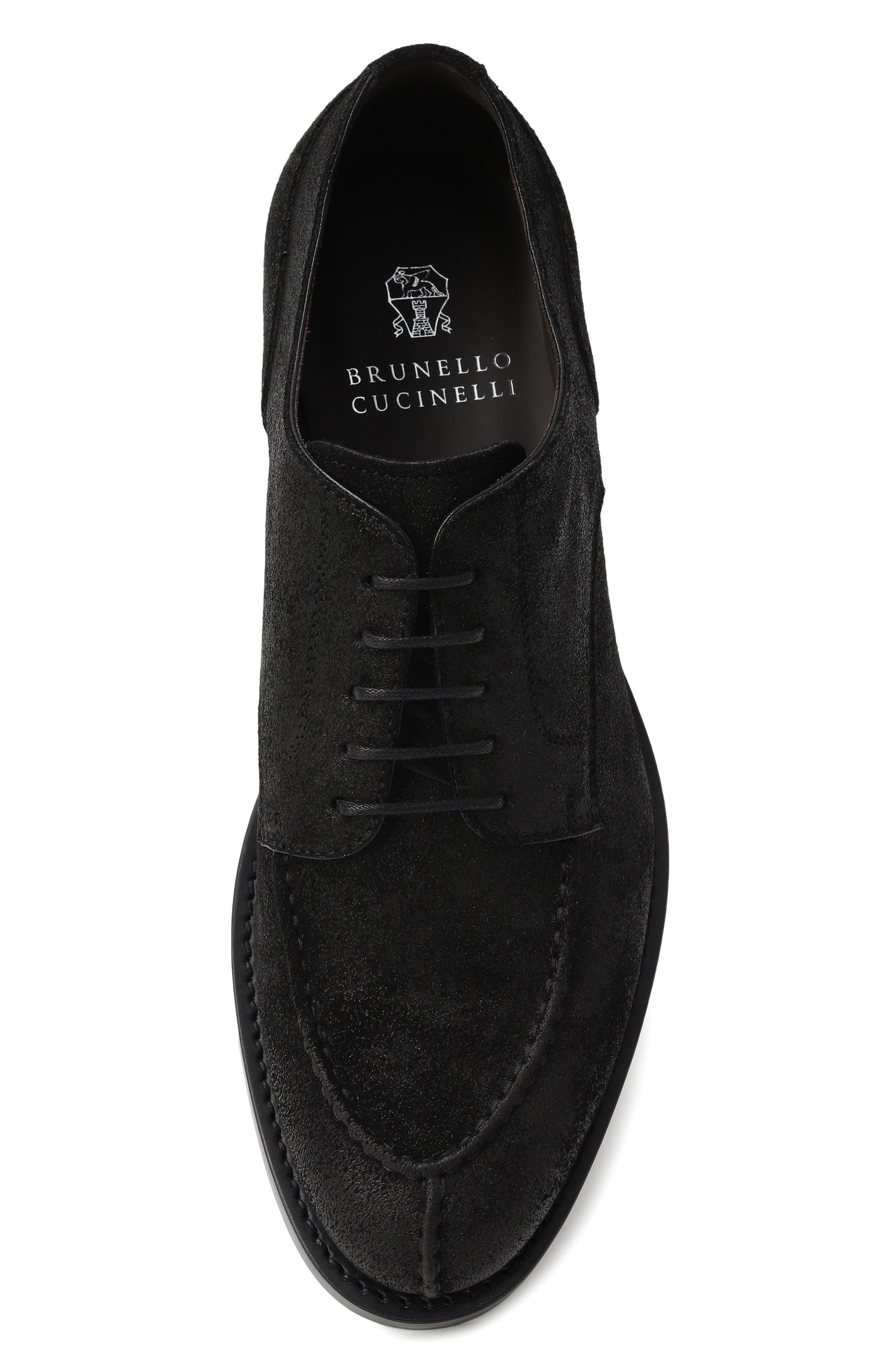 Замшевые дерби BRUNELLO CUCINELLI, арт. MZUMNAC739, фото 6