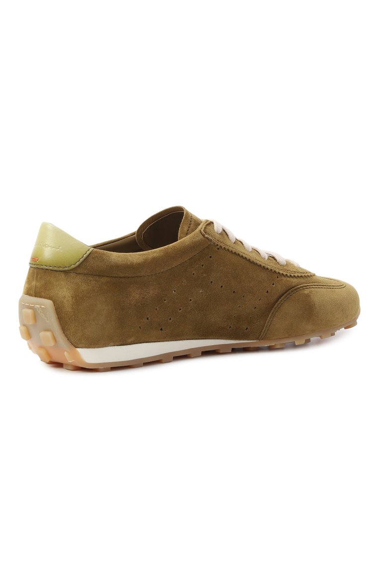 Женские замшевые кроссовки SANTONI хаки цвета, арт. WBGG61356BIFTTKR | Фото 5 (Материал внешний: Натуральная кожа, Замша; Автоматизация ТО: Проставлено; Подошва: Платформа; Автоматизация состава: Проставлено; Материал внутренний: Натуральная кожа; Стили: Кэжуэл; Кросс-КТ: Низкие; Материал утеплителя: Без утеплителя)