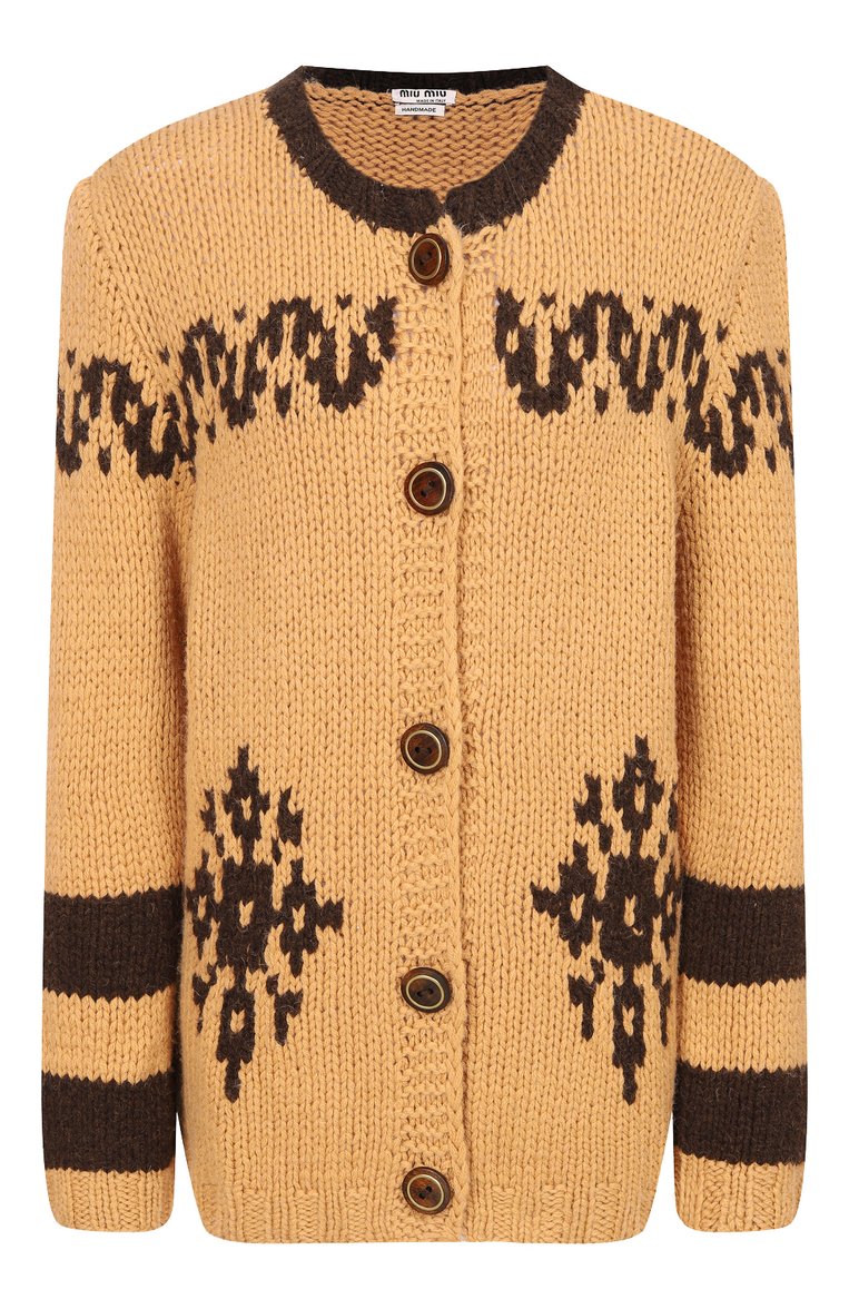 Шерстяной кардиган MIU MIU, арт. MMF145-1IEB-F0037, фото 1