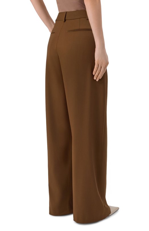 Шерстяные брюки Giuseppe di Morabito 06PSPA159A 16327B Коричневый  06PSPA159A 16327B Фото 4