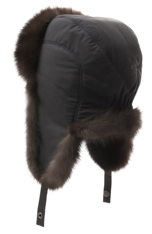 Шапка-ушанка Modern с отделкой из соболя Black Sable BS-MHMP-EB Серый  BS-MHMP-EB Фото 2