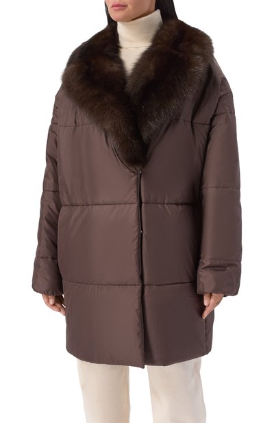 Пуховик с отделкой из соболя MVST, арт. M25.1PW.0009_, фото 3