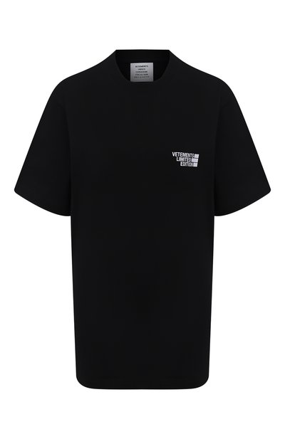 Женская хлопковая футболка VETEMENTS, арт. UE51TR720B 1611/W