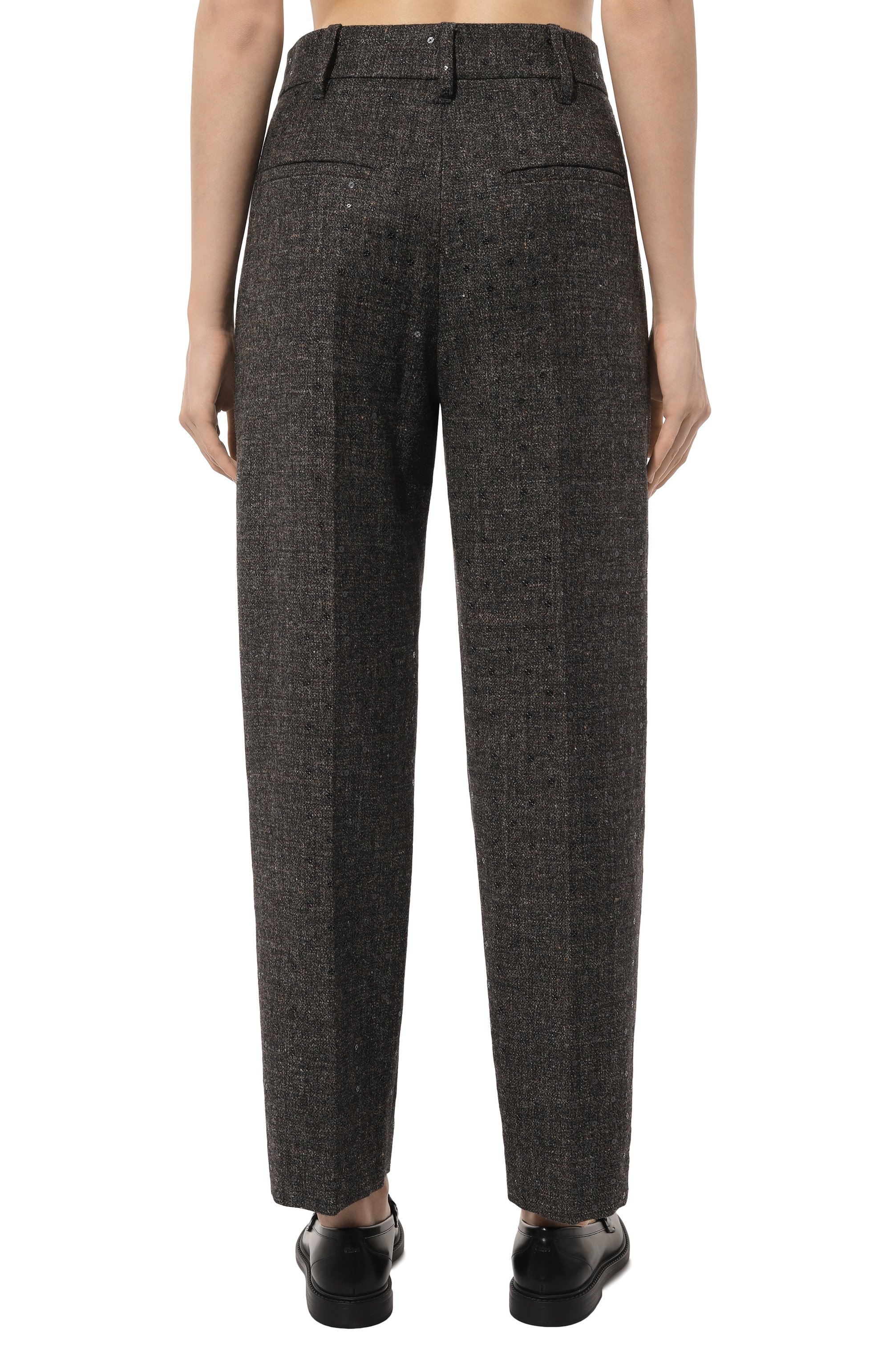 Брюки из шерсти и льна BRUNELLO CUCINELLI, арт. MD560P8488, фото 4