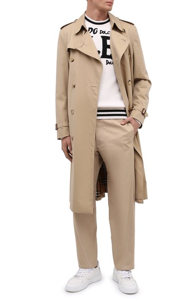 Шерстяной свитер DOLCE & GABBANA белого цвета по цене 222500 руб., арт. GXC03Z/JAVYP, фото 3 Шерстяной свитер DOLCE & GABBANA, арт. GXC03Z/JAVYP, фото 3