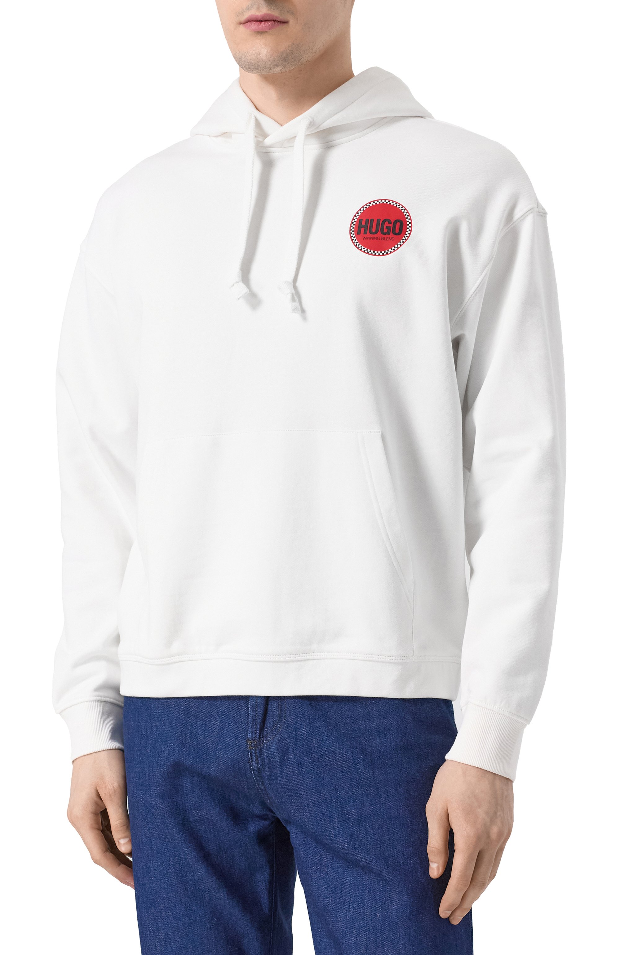 Хлопковое худи HUGO, арт. 50530658, фото 3