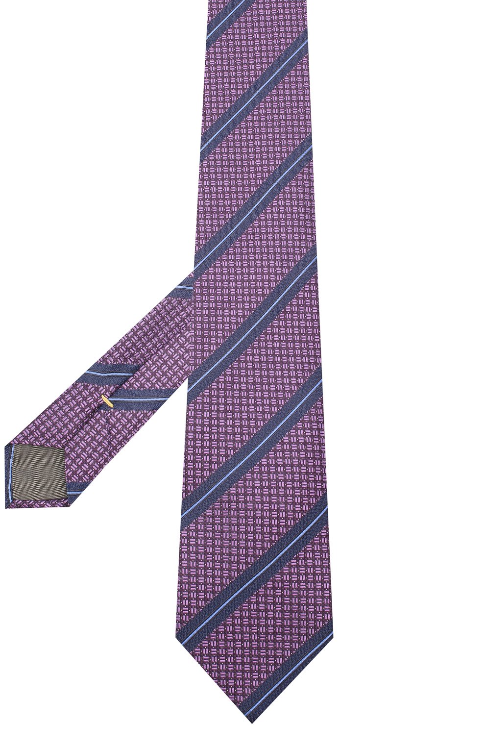 Шелковый галстук CANALI сиреневого цвета по цене 10550 руб., арт. 70/HJ02870, фото 2 Шелковый галстук CANALI, арт. 70/HJ02870, фото 2