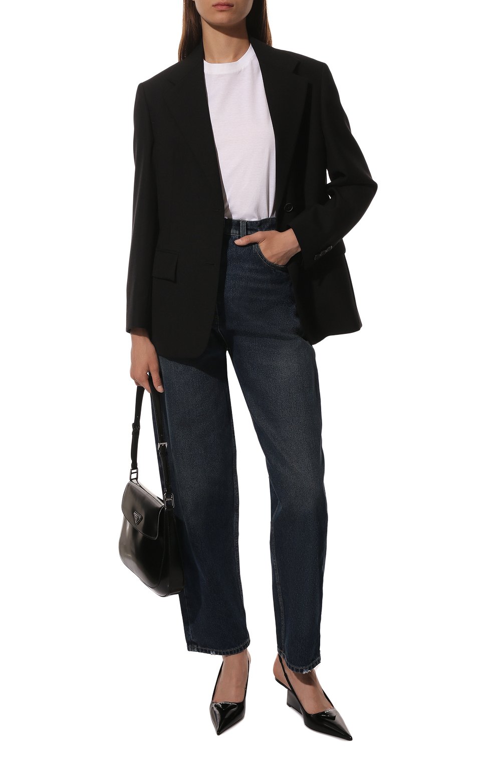 Хлопковая футболка PRADA, арт. 135668-1QJT-F0009-182, фото 2