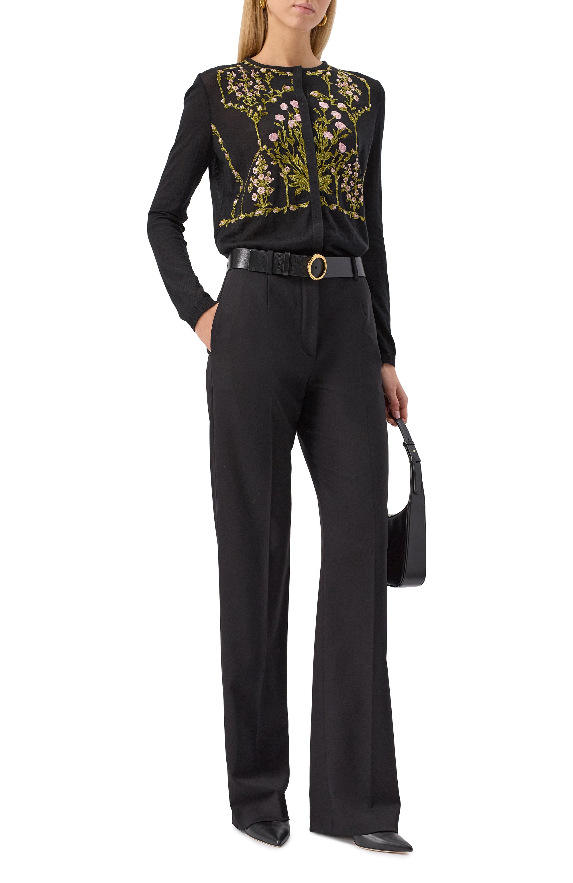 Кардиган из кашемира и шелка GIAMBATTISTA VALLI, арт. 25FWPVCM0M15/02CAS, фото 2