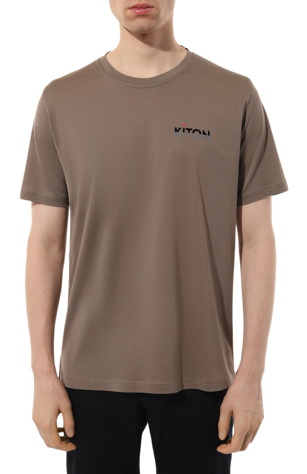 Хлопковая футболка KITON, арт. UMK0487HE23, фото 3
