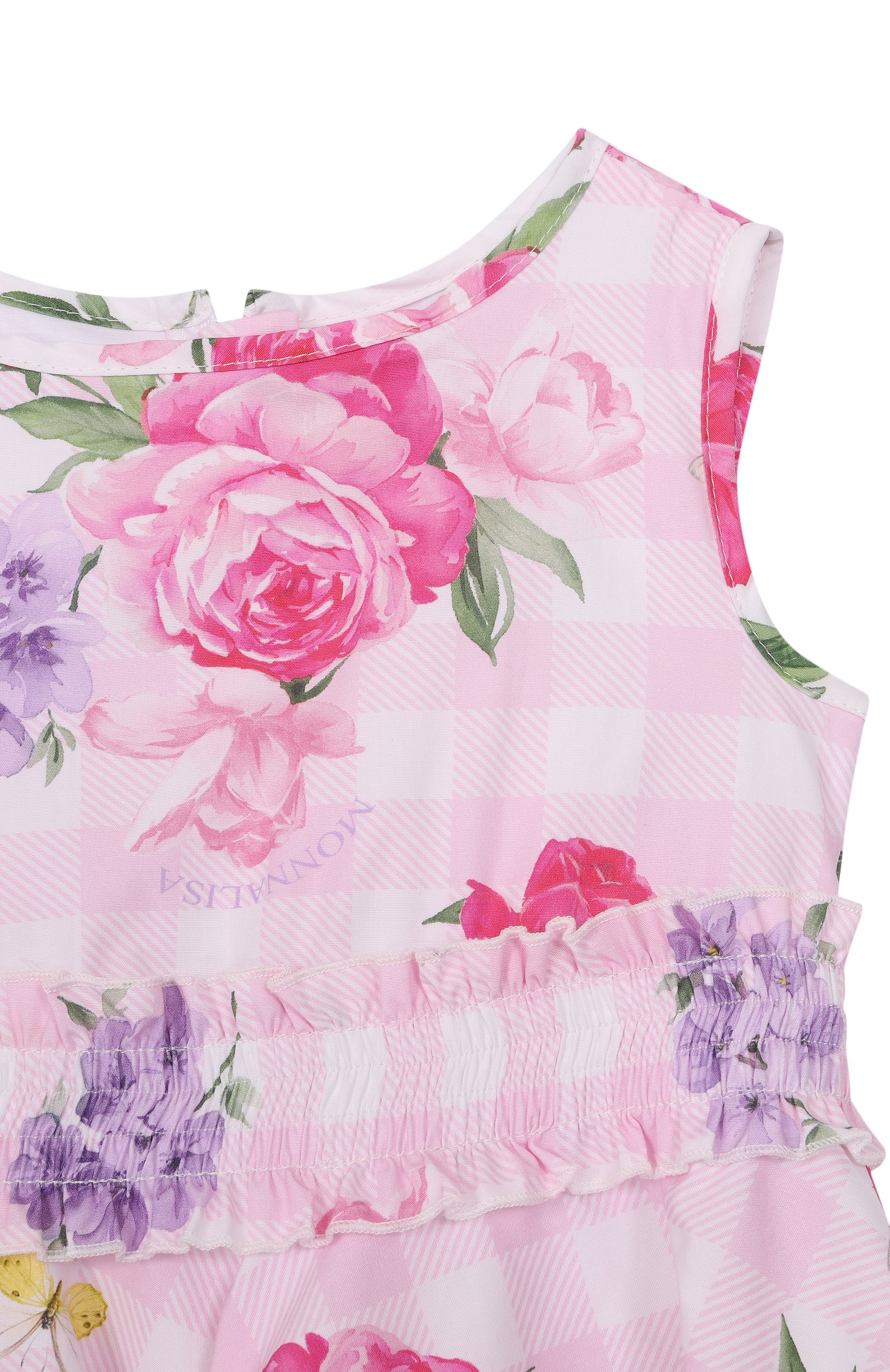 Хлопковое платье MONNALISA, арт. 11G908, фото 3