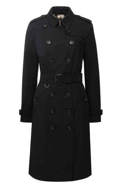Женский однотонный двубортный тренч с поясом BURBERRY, арт. 4009022