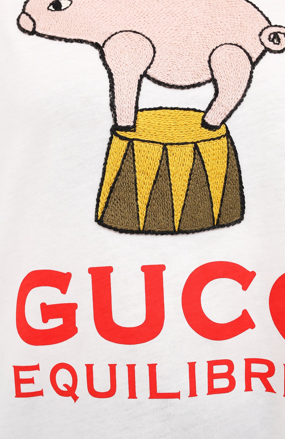 Хлопковая футболка GUCCI белого цвета по цене 36950 руб., арт. 615044/XJCRI, фото 5 Хлопковая футболка GUCCI, арт. 615044/XJCRI, фото 5