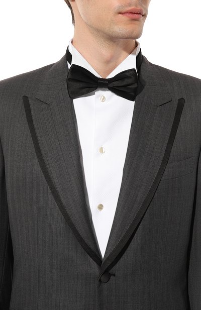 Шелковый галстук-бабочка STEFANO RICCI черного цвета по цене 27450 руб., арт. HN01U/UNIR, фото 2 Шелковый галстук-бабочка STEFANO RICCI, арт. HN01U/UNIR, фото 2